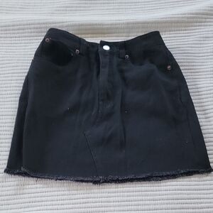 Princess Poly Black Denim Skirt